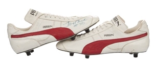 Jerry Rice Game Worn and Signed Puma Cleats (MEARS)
